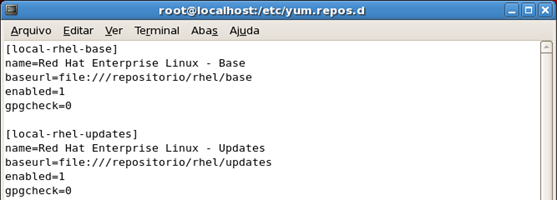 Configuração do Repositório no yum-repod